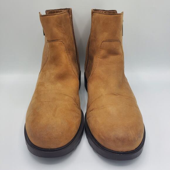 Sorel Emelie II Waterproof Chelsea Ankle Boot Taffy Leather Brown Size 11 - Picture 2 of 10